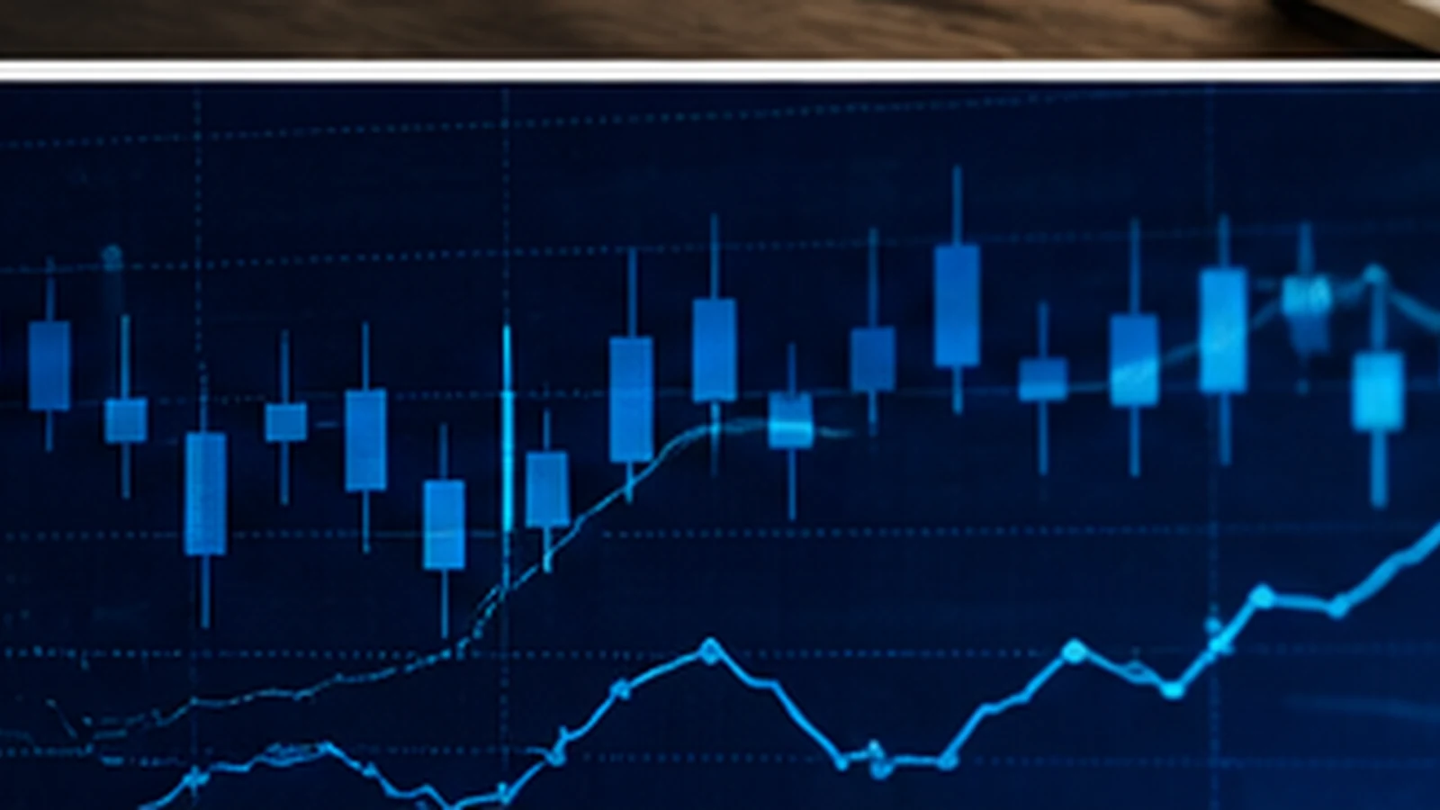 Finansiellt diagram med nyckeltal
